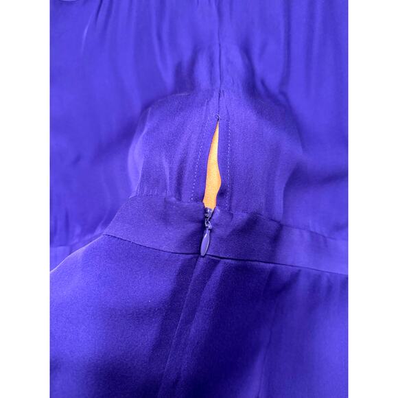 Mason by Michelle Mason sexy lavender 100% Silk Dress Size 0 Halter - Picture 11 of 13